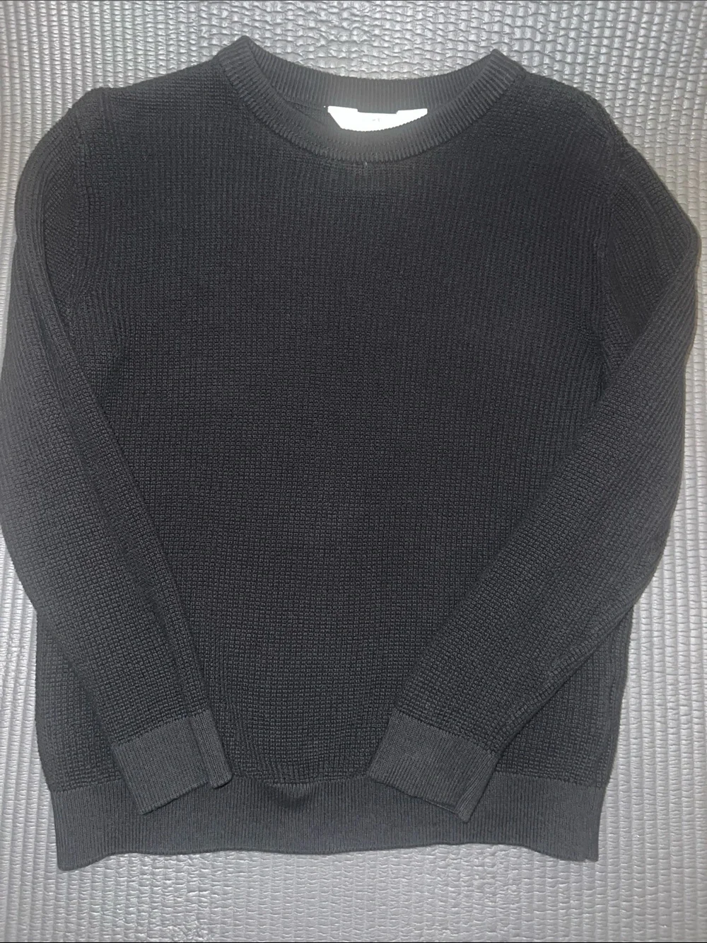 H&M Black Knit Crewneck Sweater for Kids